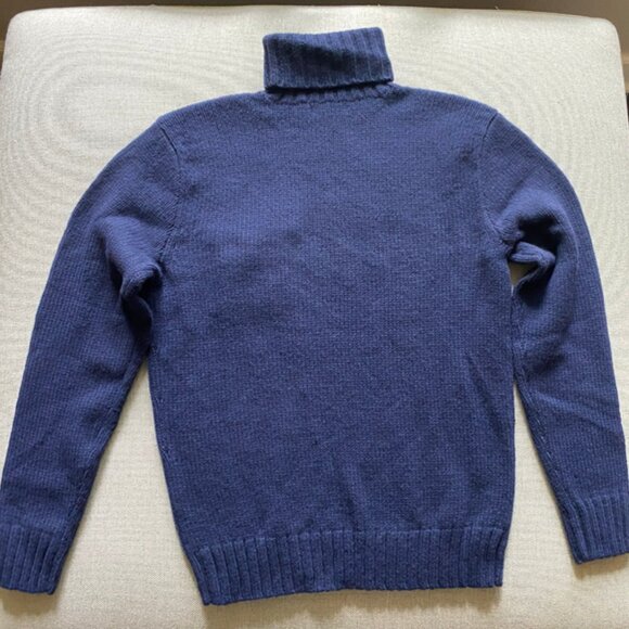 Polo Ralph Lauren Men's New Hunter Navy Merino Wool Sweater Size Medium - Picture 10 of 14